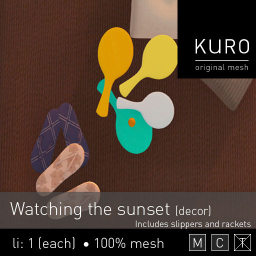 Kuro - Watching the sunset (decor)