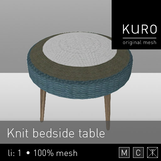 Kuro - Knit bedside table