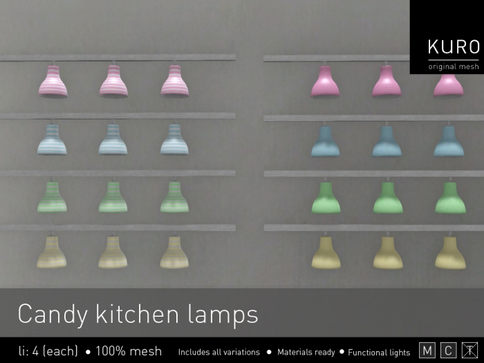Kuro - Candy kitchen lamps