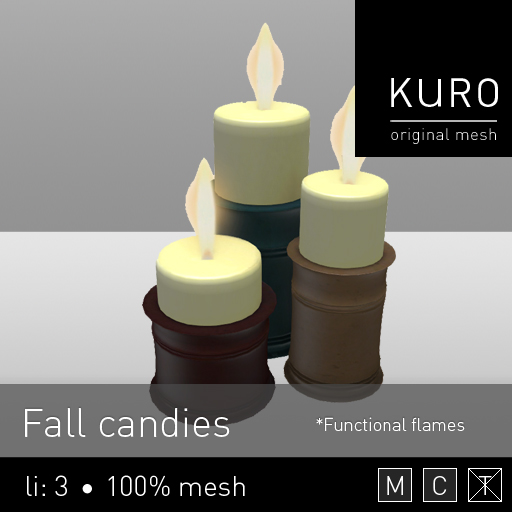 Kuro - Fall candles