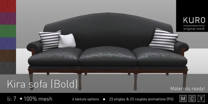Kuro  - Kira sofa (Bold)