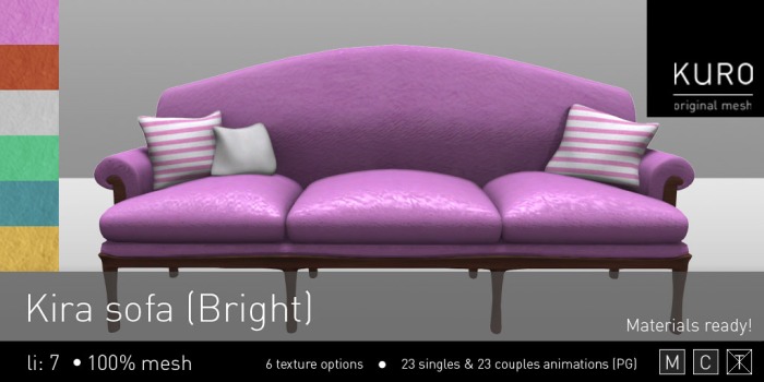 Kuro  - Kira sofa (Bright)