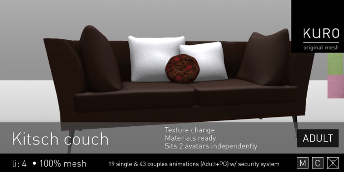 Kuro - Kitsch couch (Adult)