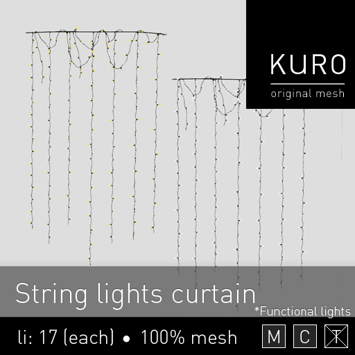 Kuro - String lights curtain