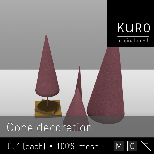 Kuro - Cone decoration