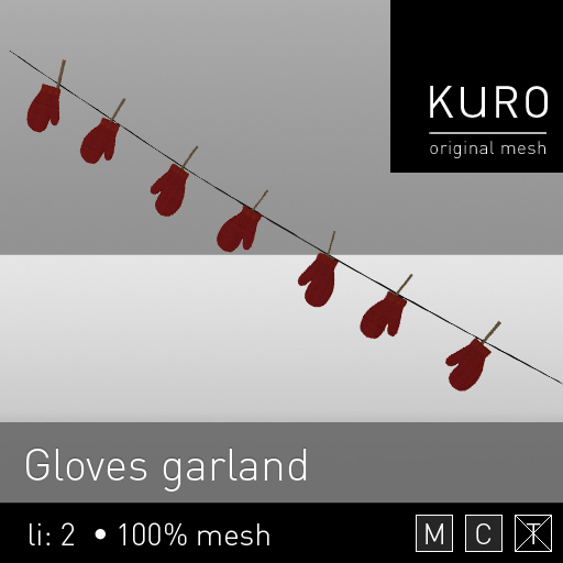 Kuro - Gloves garland