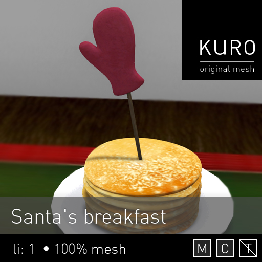Kuro - Santa's breakfast