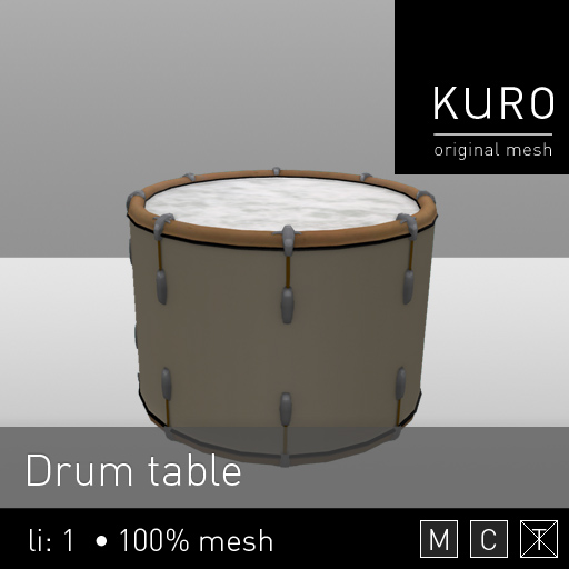 Kuro - Drum table