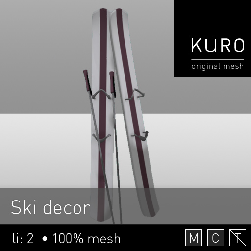 Kuro - Ski decor