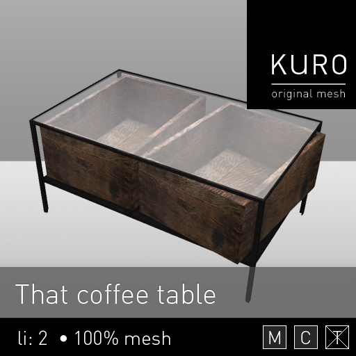 Kuro - That coffee table