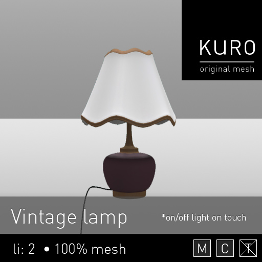 Kuro - Vintage lamp