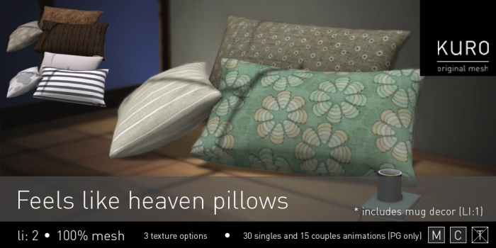 Kuro - Feels like heaven pillows