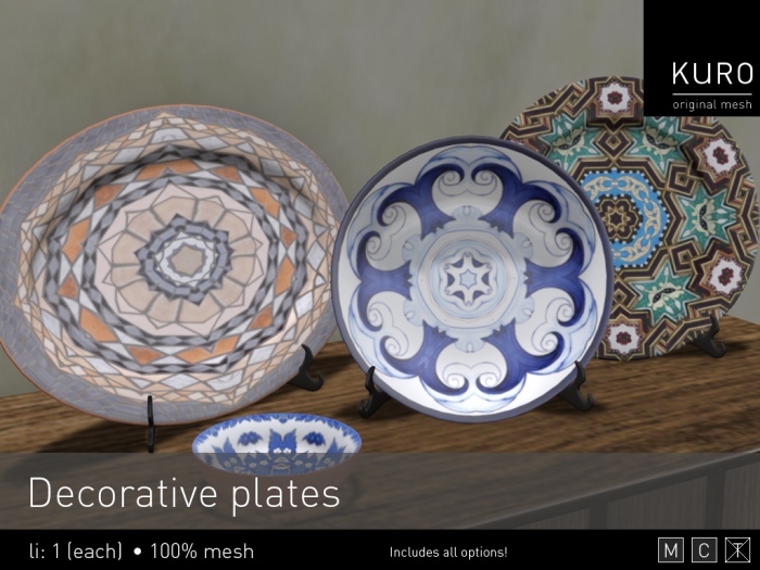 Kuro - Decorative plates