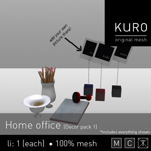 Kuro - Home office (decor pack 1)