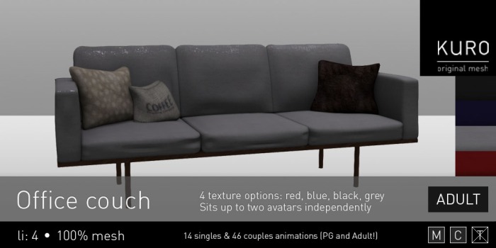 Kuro - Office couch (Adult)