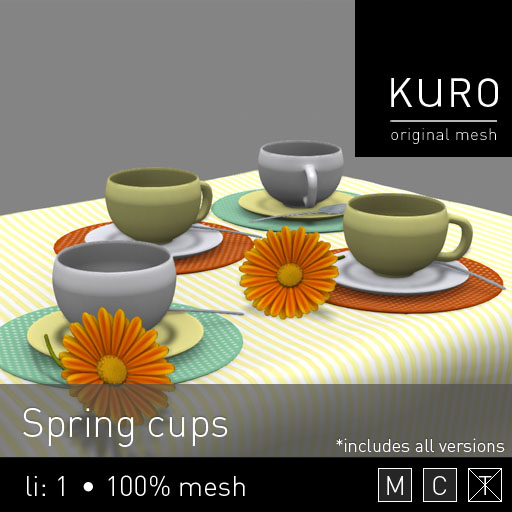 Kuro - Spring cups