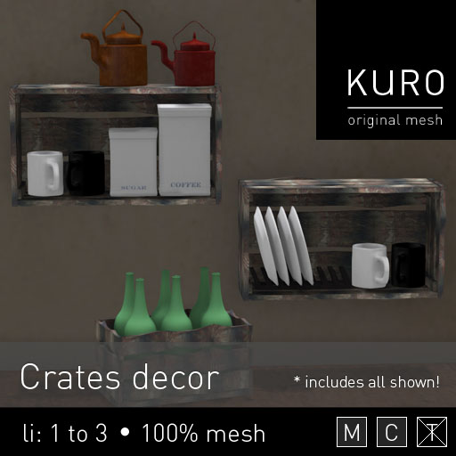 Kuro - Crates decor