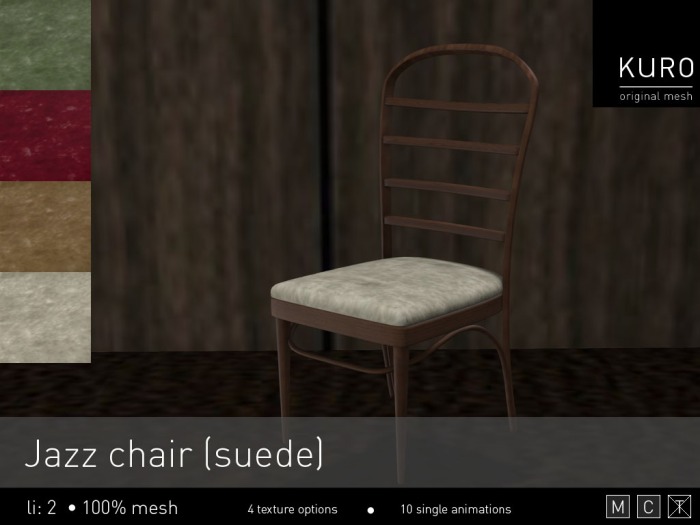 Kuro - Jazz chair (suede)
