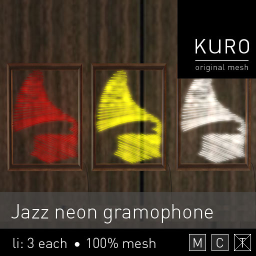 Kuro - Jazz neon gramophone