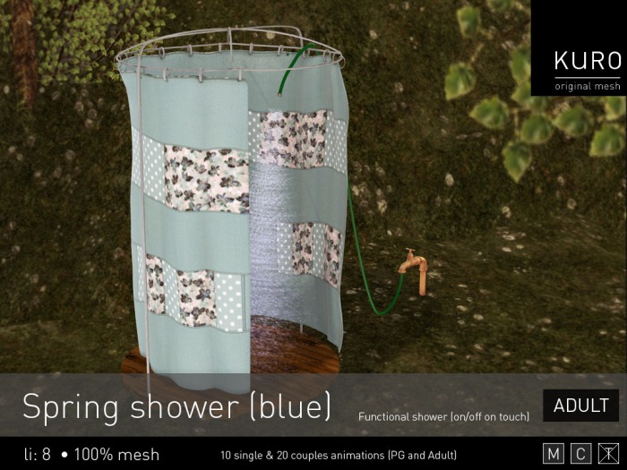 Kuro - Spring shower (blue) ADULT
