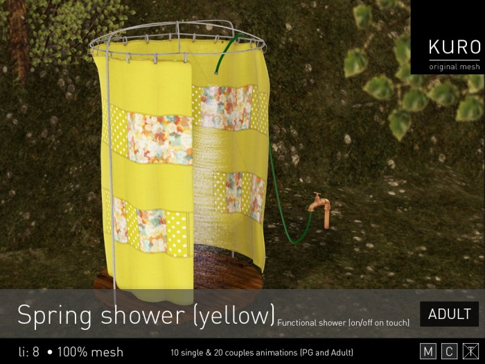 Kuro - Spring shower (yellow) ADULT