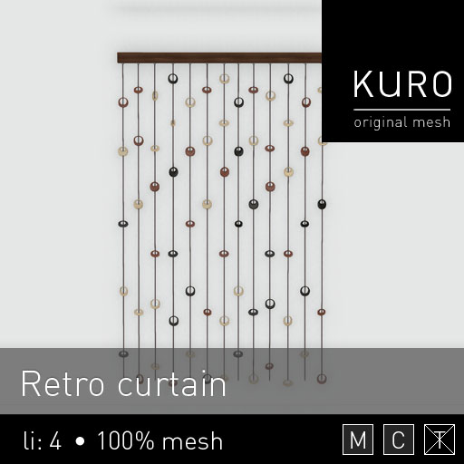 Kuro - Retro curtain