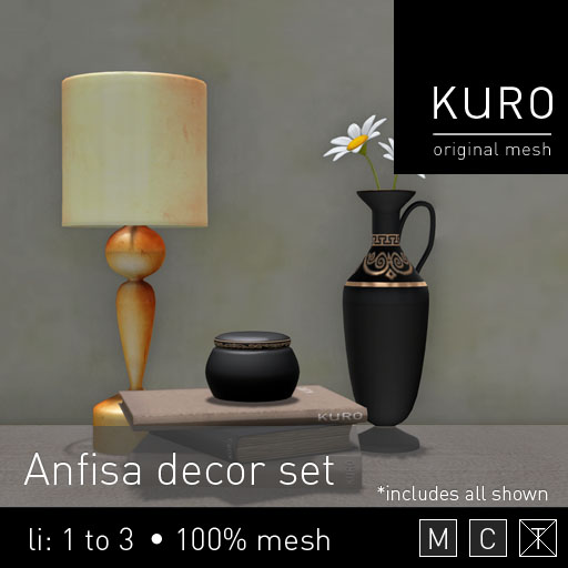 Kuro - Anfisa decor set
