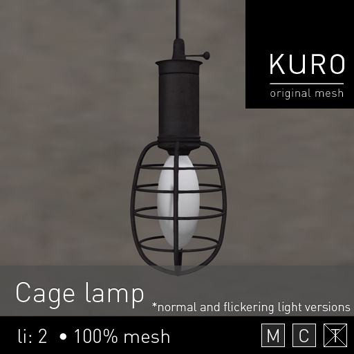 Kuro - Cage lamp