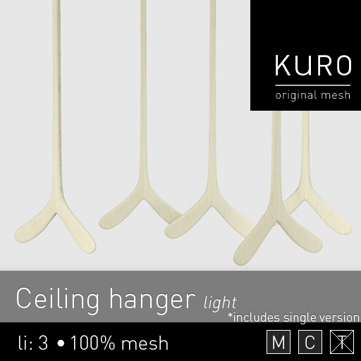 Kuro - Ceiling hanger light