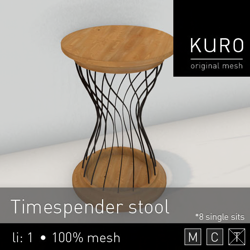 Kuro - Timespender stool