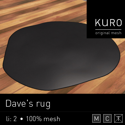 Kuro - Dave's rug