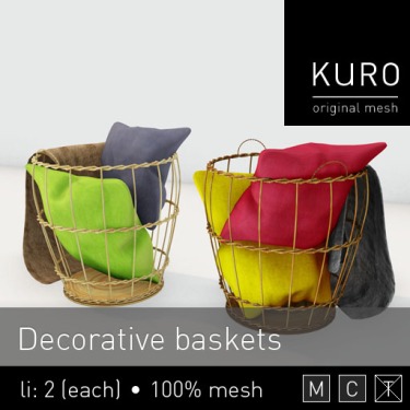 Kuro - Decorative baskets