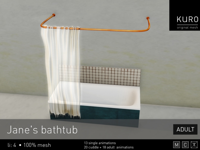 Kuro - Jane's bathtub (adult)