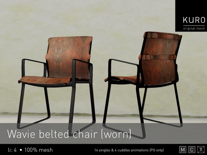 Kuro - Wavie belter chair (worn) PG
