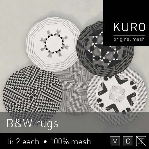 Kuro - BW rugs